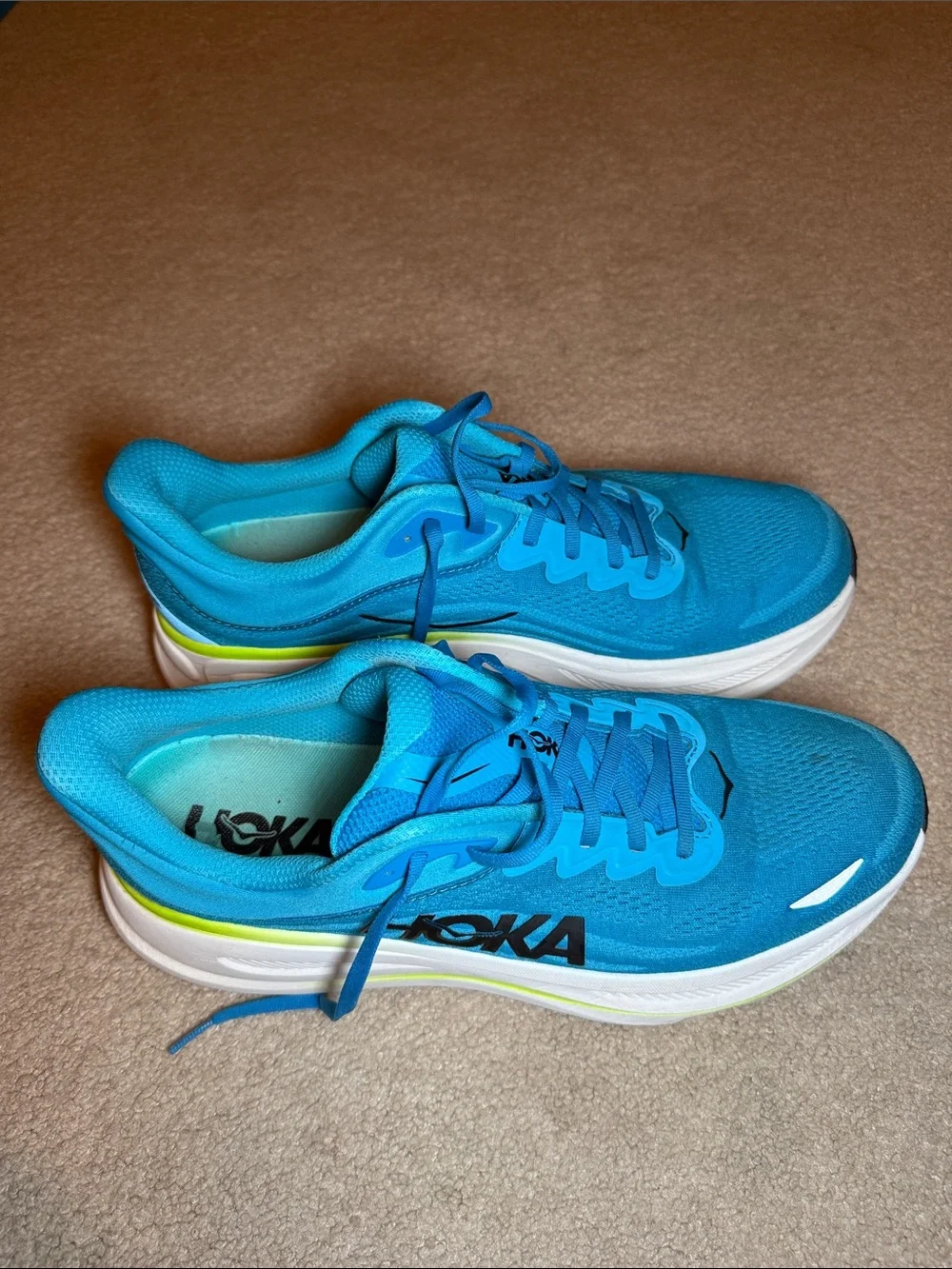 Men’s Hoka Blue Bondi 9 Running Sneakers - Lightweight Comfort
